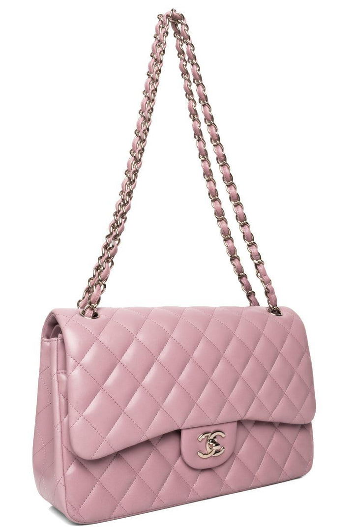 Chanel 2012 Lambskin Jumbo Double FlapShoulder Bag