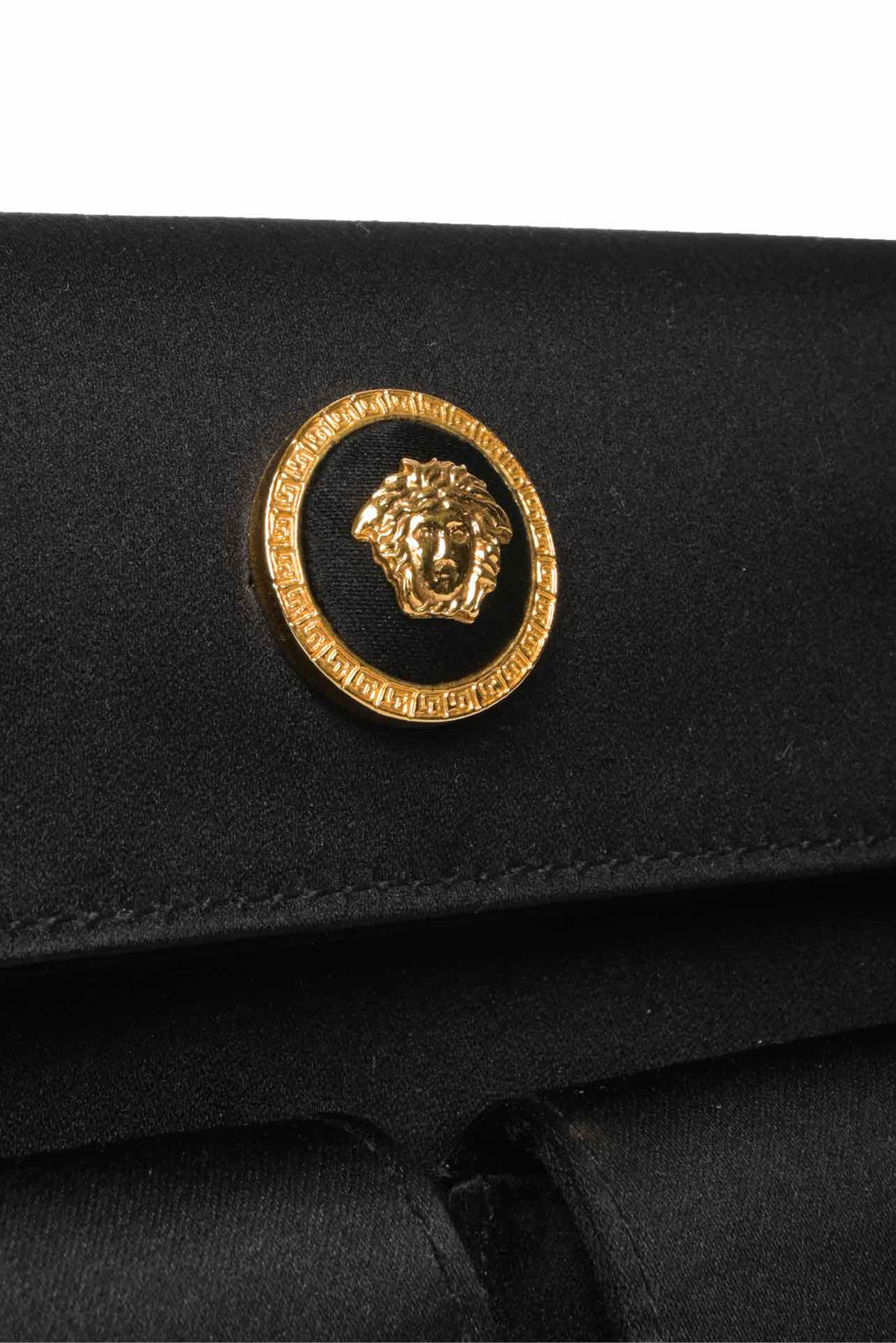 Versace Satin Medusa Clutch