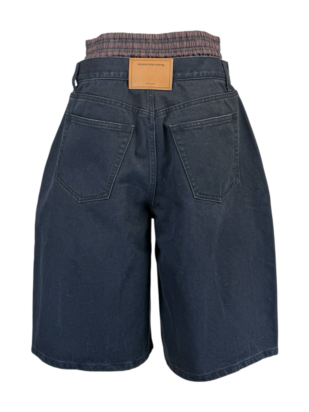 Alexander Wang Size 26 Pleated Denim Shorts