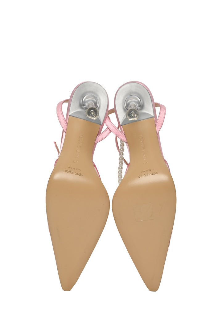 Mach & Mach Size 40 Embellished Chantilly Lace Pumps