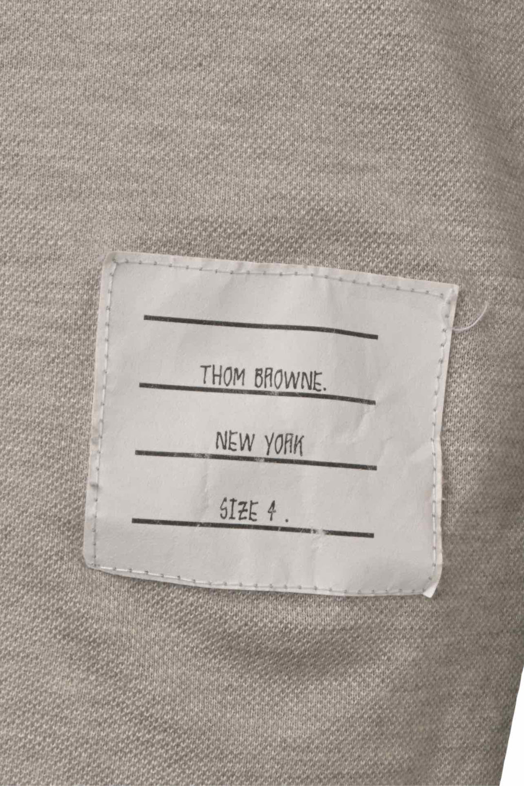Thom Browne Size 4 Men's Cotton 2 Tone Polo Shirt