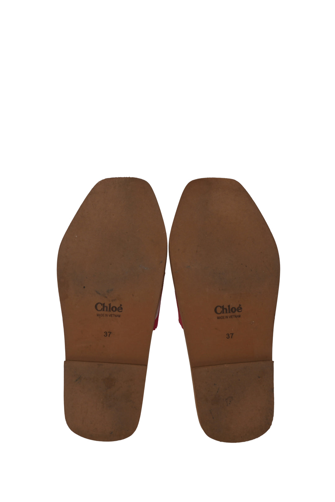Chloe Size 37 Woody Flat Mule Sandals