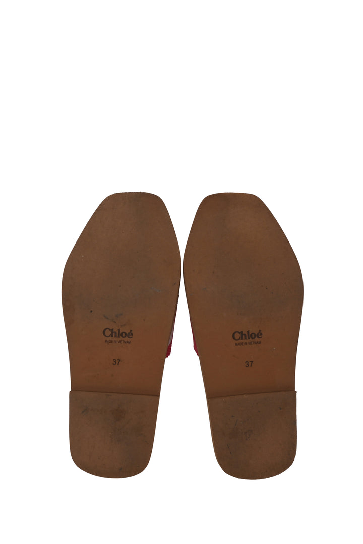 Chloe Size 37 Woody Flat Mule Sandals