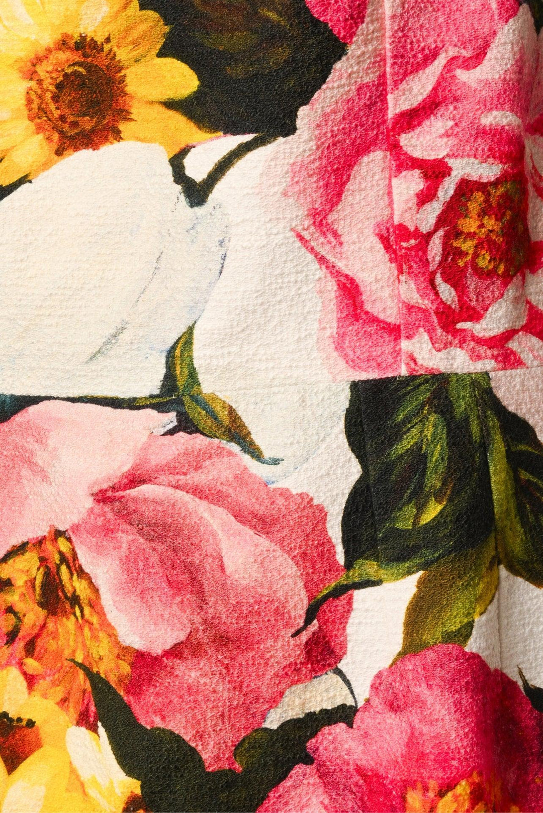 Dolce & Gabbana Size 48 Floral Midi Dress