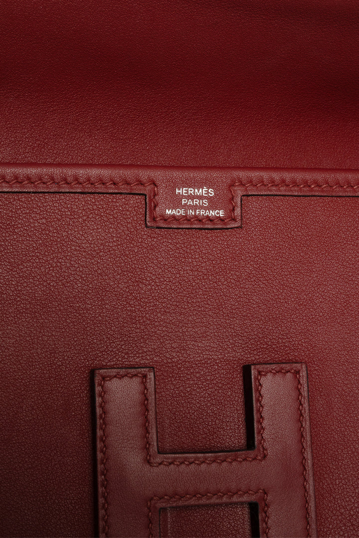 Hermes 2016 Rouge Swift Leather Jige Elan 29 Clutch