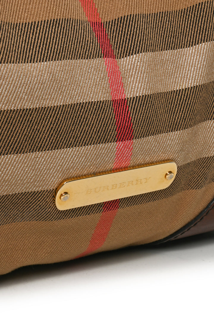 Burberry Canterbury House Check Canvas And Leather Tote