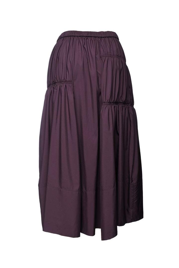 Tibi Size XS Midi Ruched Detail Skirt
