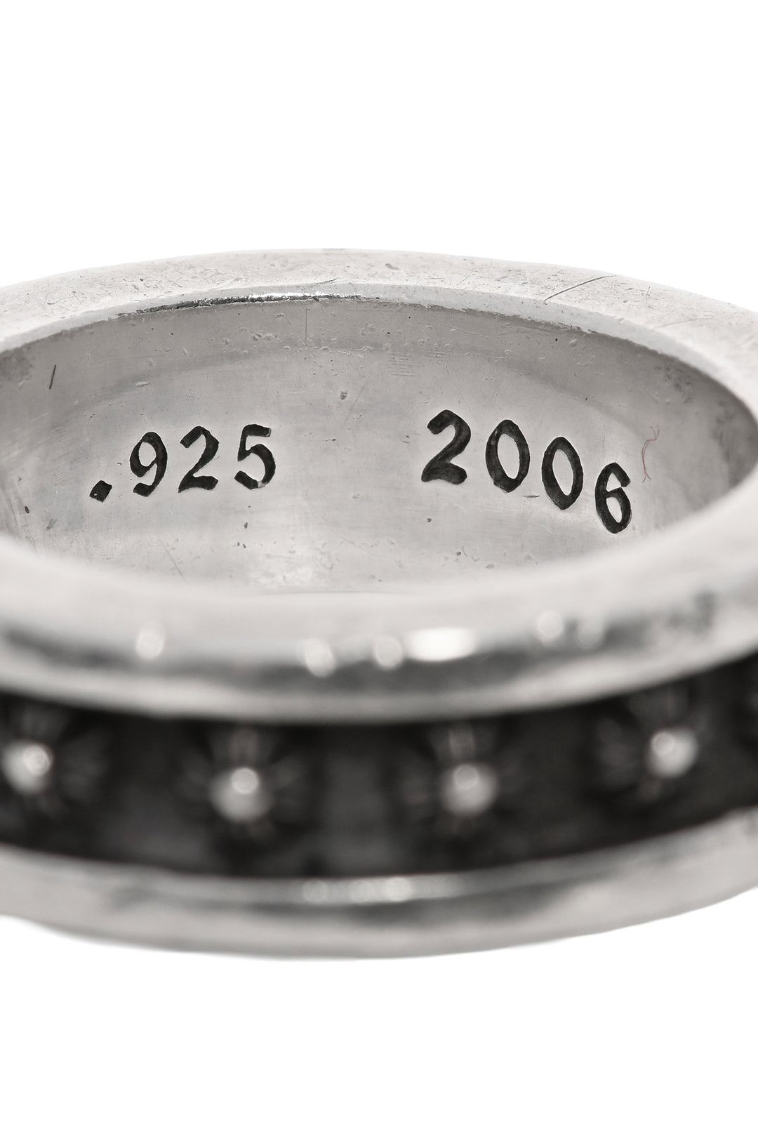 Chrome Hearts Size 7.5 2006 Tiny CH Plus Spinner Ring
