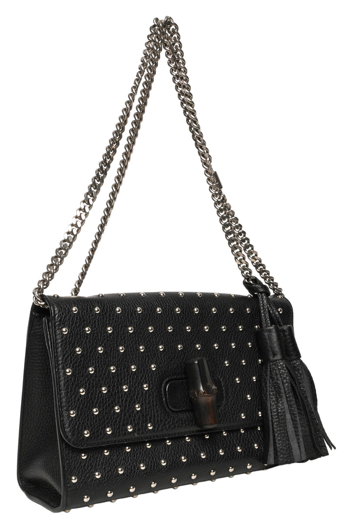 Gucci Studded Medium Miss Bamboo Shoulder Bag