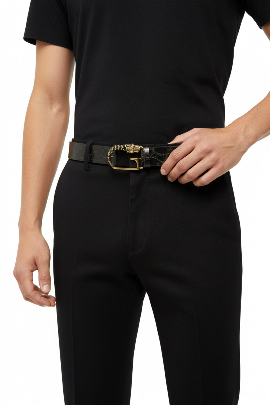 Gucci Size 34 Men's Dionysus G Embossed Belt