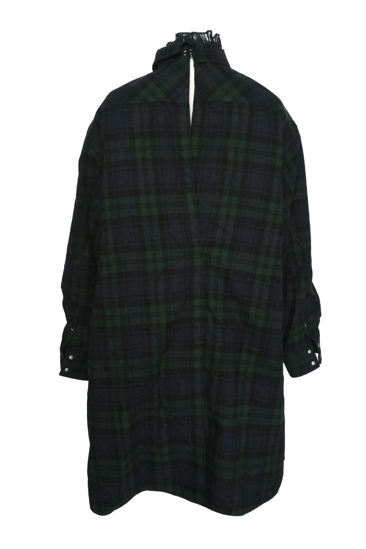 Sacai Size 2 Pleated Shirt Dress