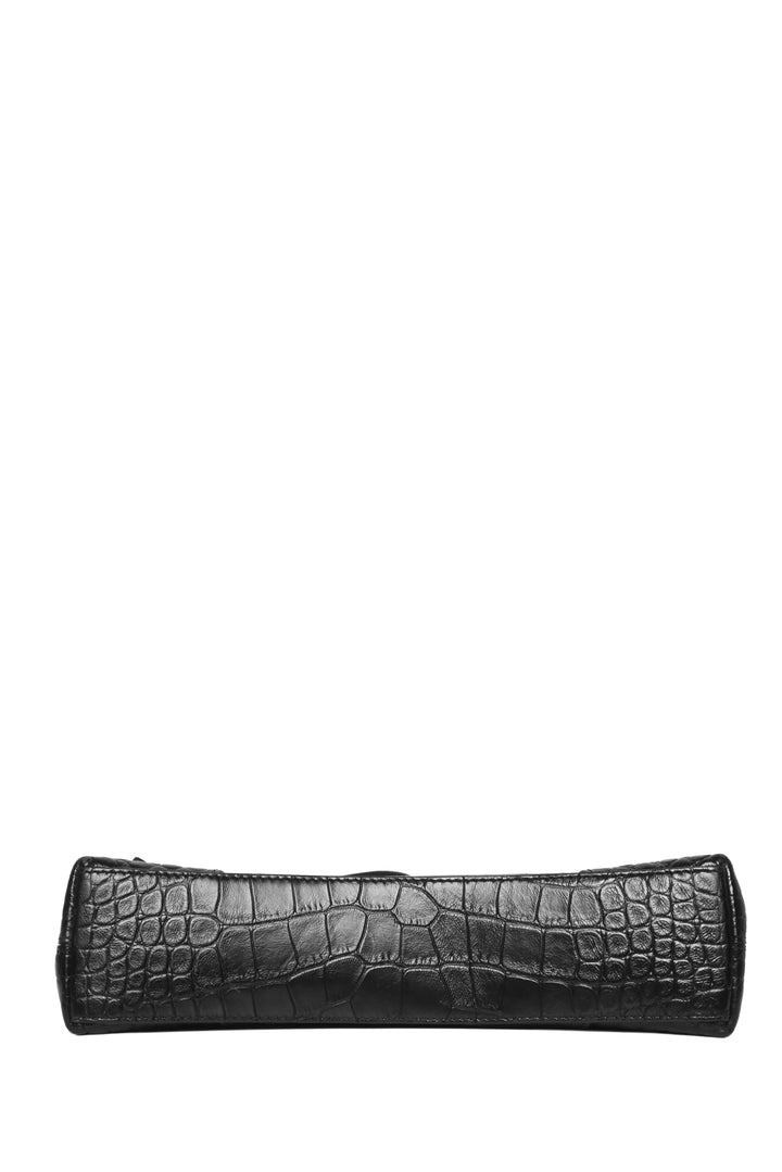 Balenciaga Croc Embossed Downtown XS Shoulder Bag