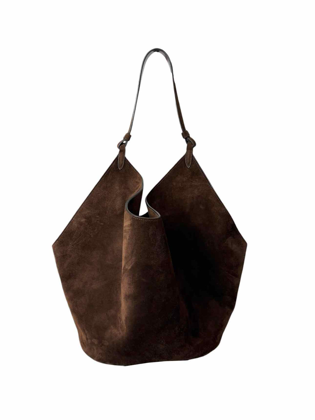 Khaite Medium Lotus Suede Tote Purse