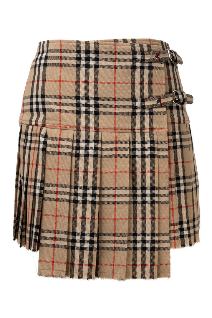 Burberry Size 2 Wool Check Mini Kilt