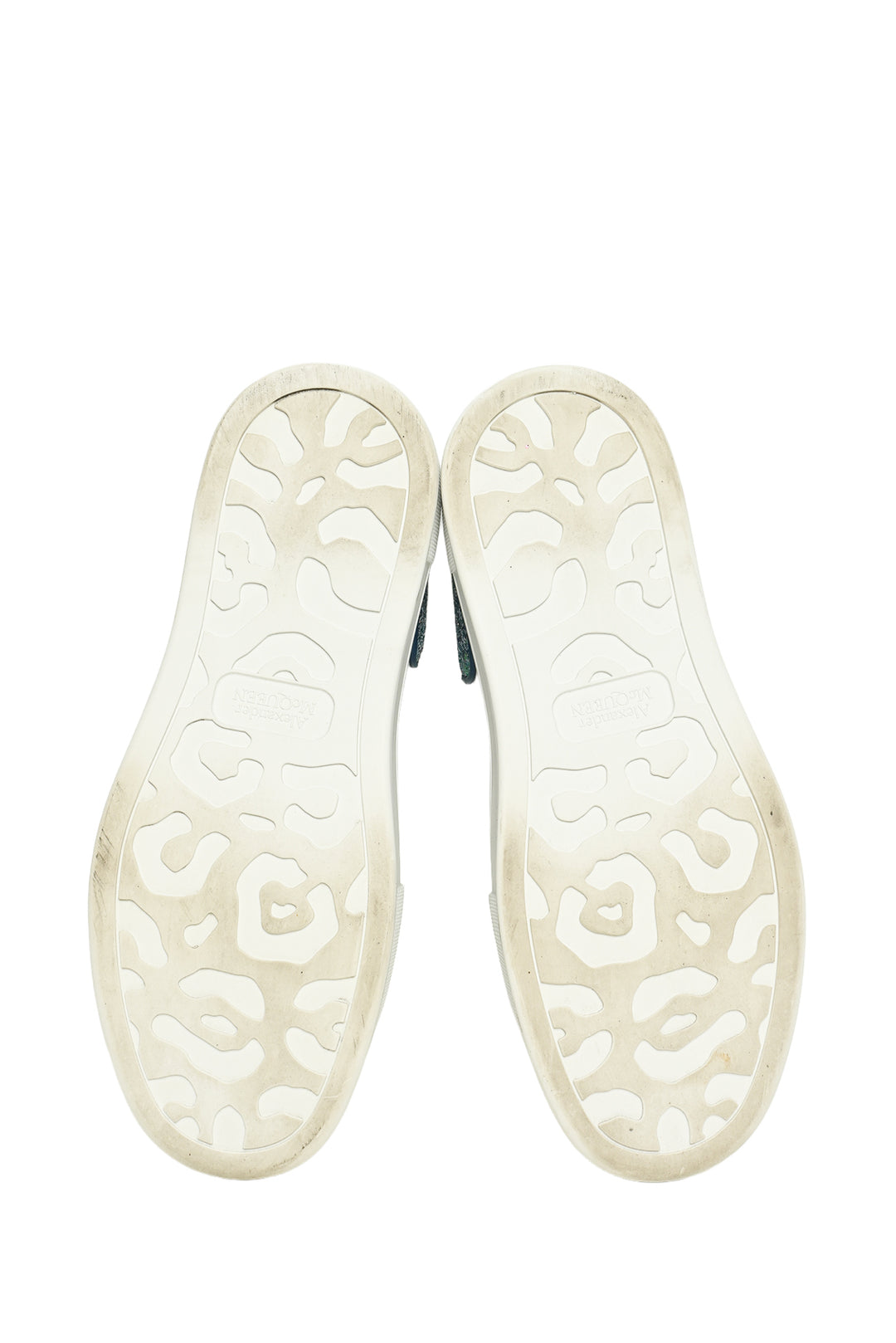 Alexander Mcqueen Size 39 Deck Plimsoll Glitter Tab Low Top Sneaker