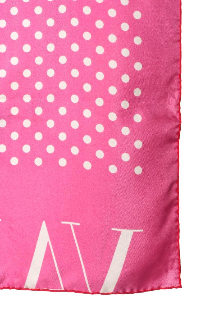 Valentino Silk Polka Dot Scarf