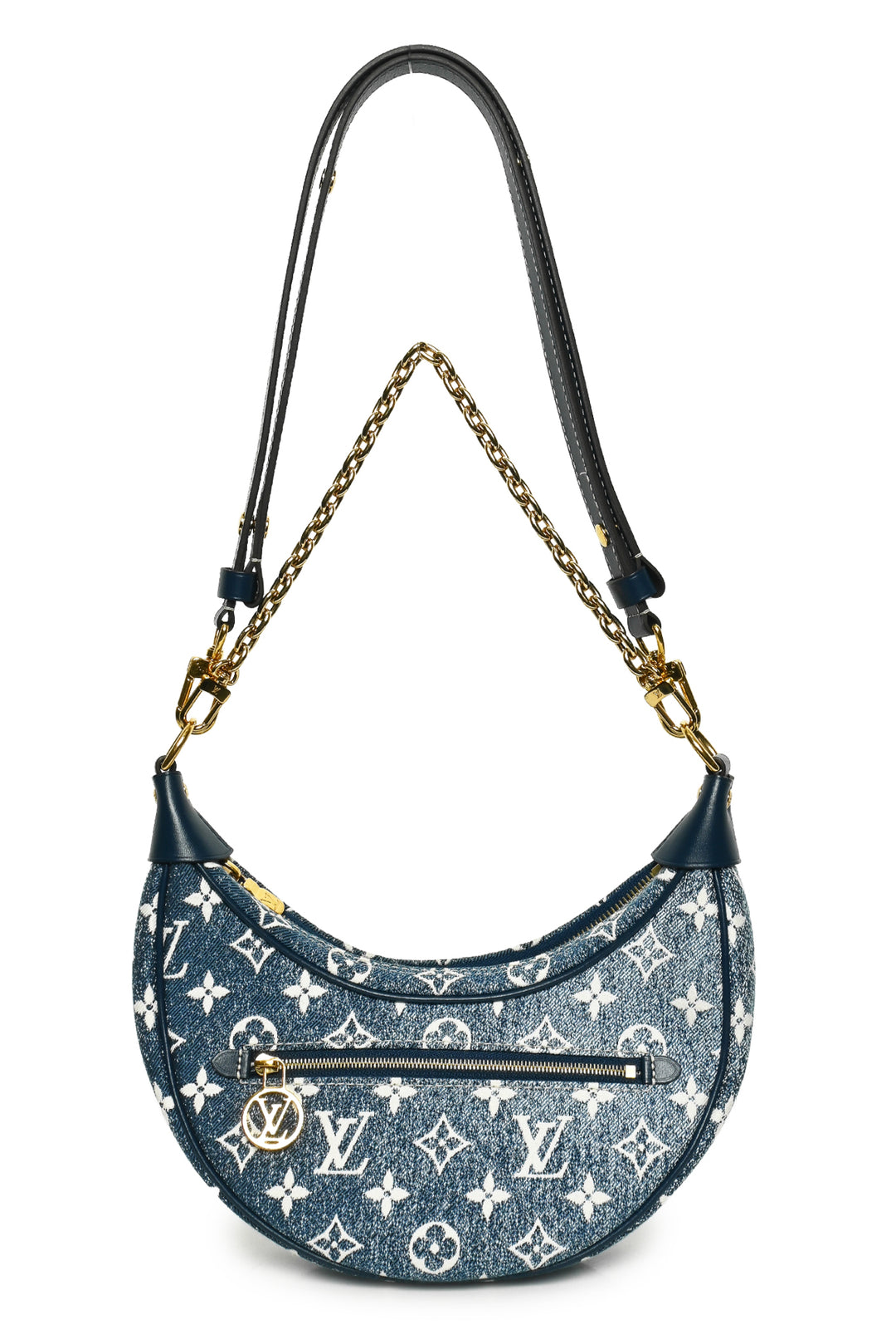 Louis Vuitton 2022 Monogram Jacquard Denim Loop Shoulder Bag