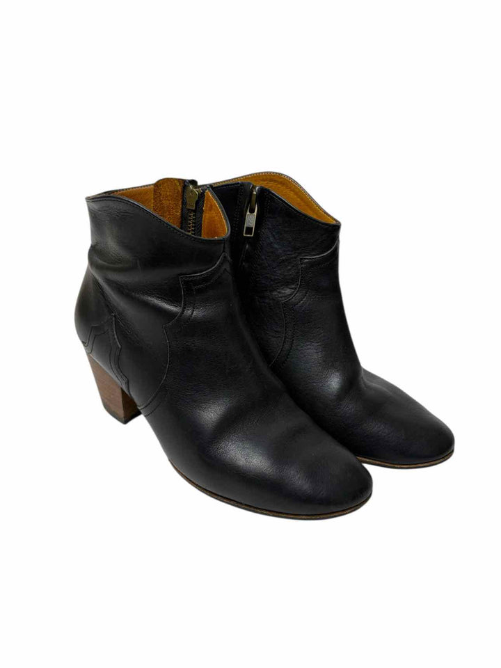 Isabel Marant Size 37 Leather Western Ankle Boots