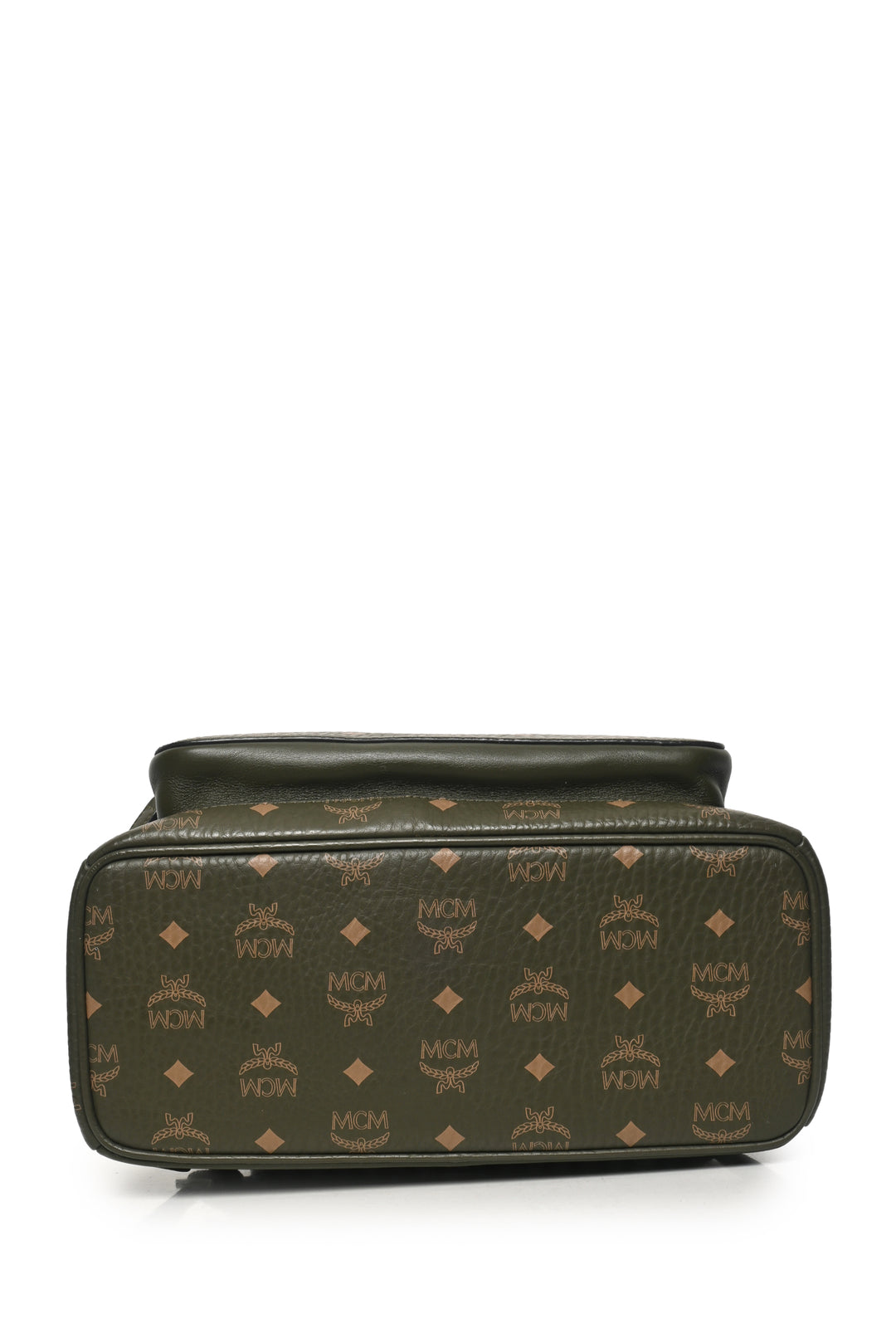 MCM Stark 40 Sea Turtle Green Visetos Canvas BackPack