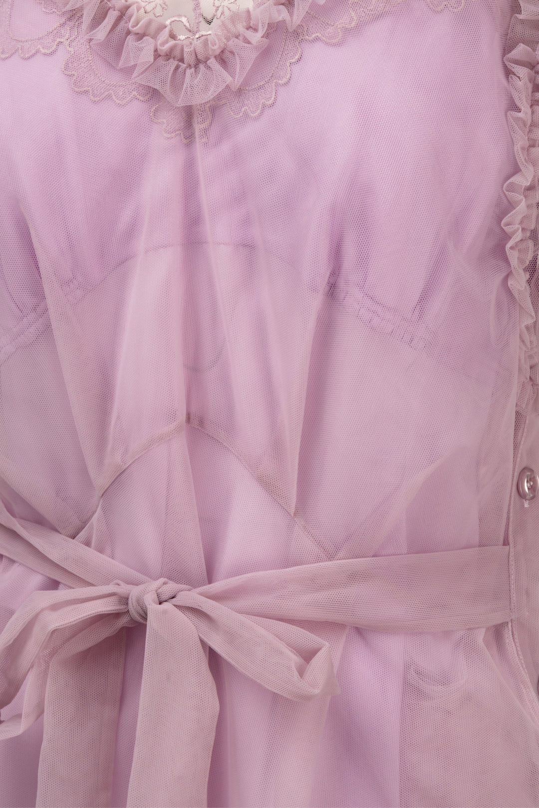 Simone Rocha Size 4 Ruffle-Trimmed Tulle Midi Dress