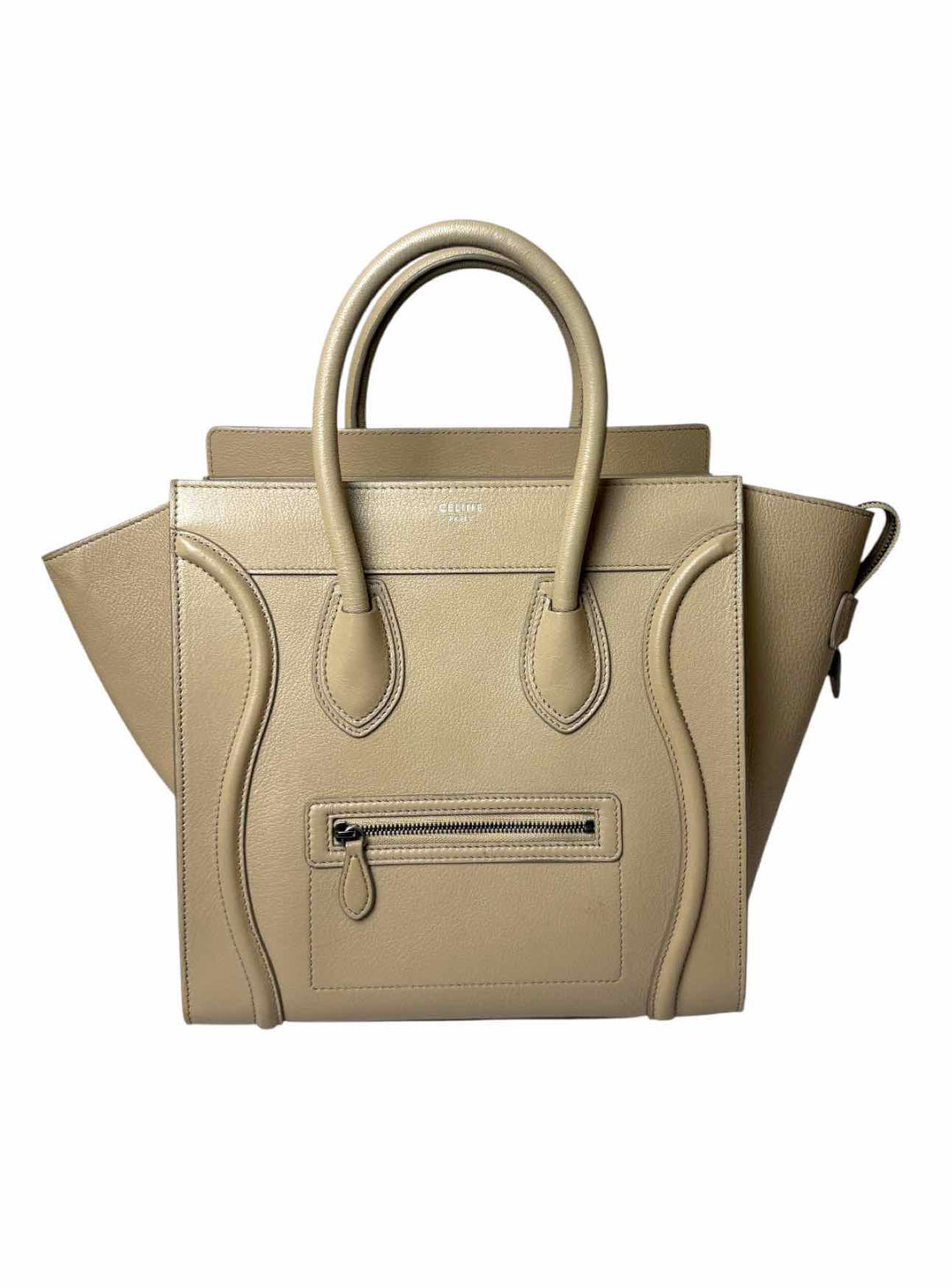 Celine Leather Mini Luggage Tote Purse