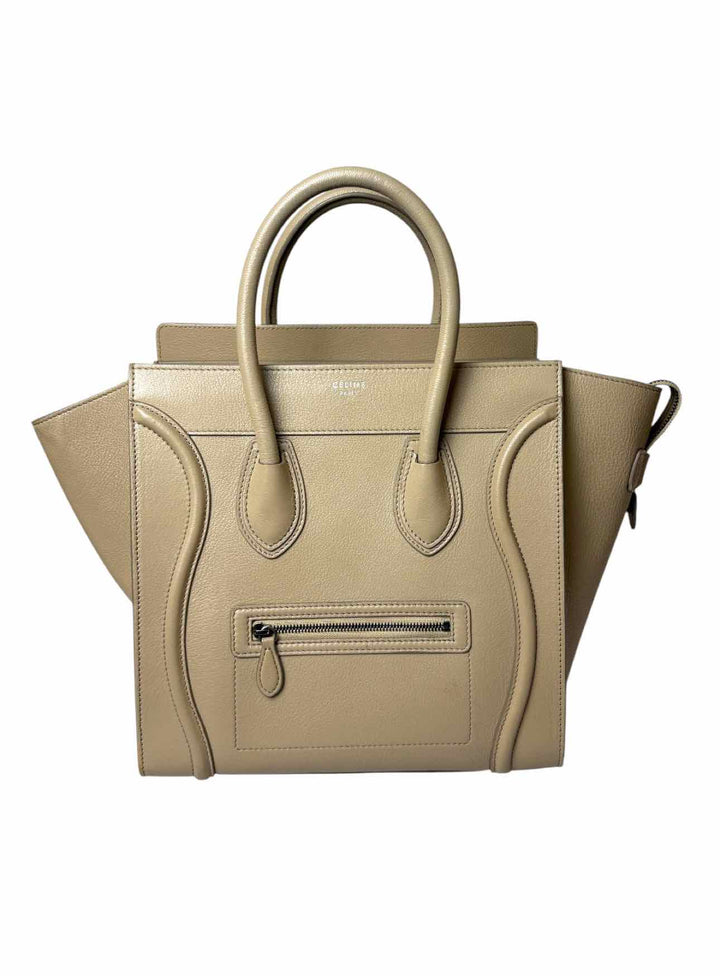 Celine Leather Mini Luggage Tote Purse