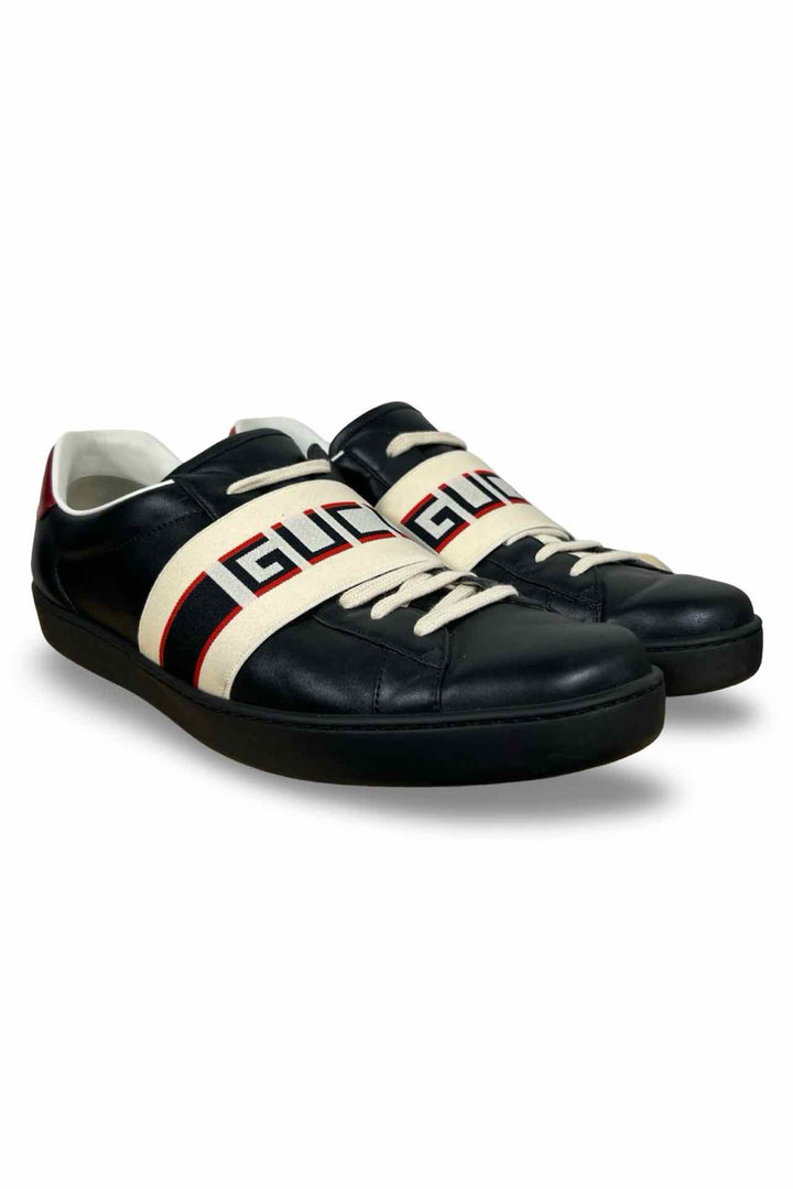 Gucci Size 12 Men's Ace Stripe Sneakers