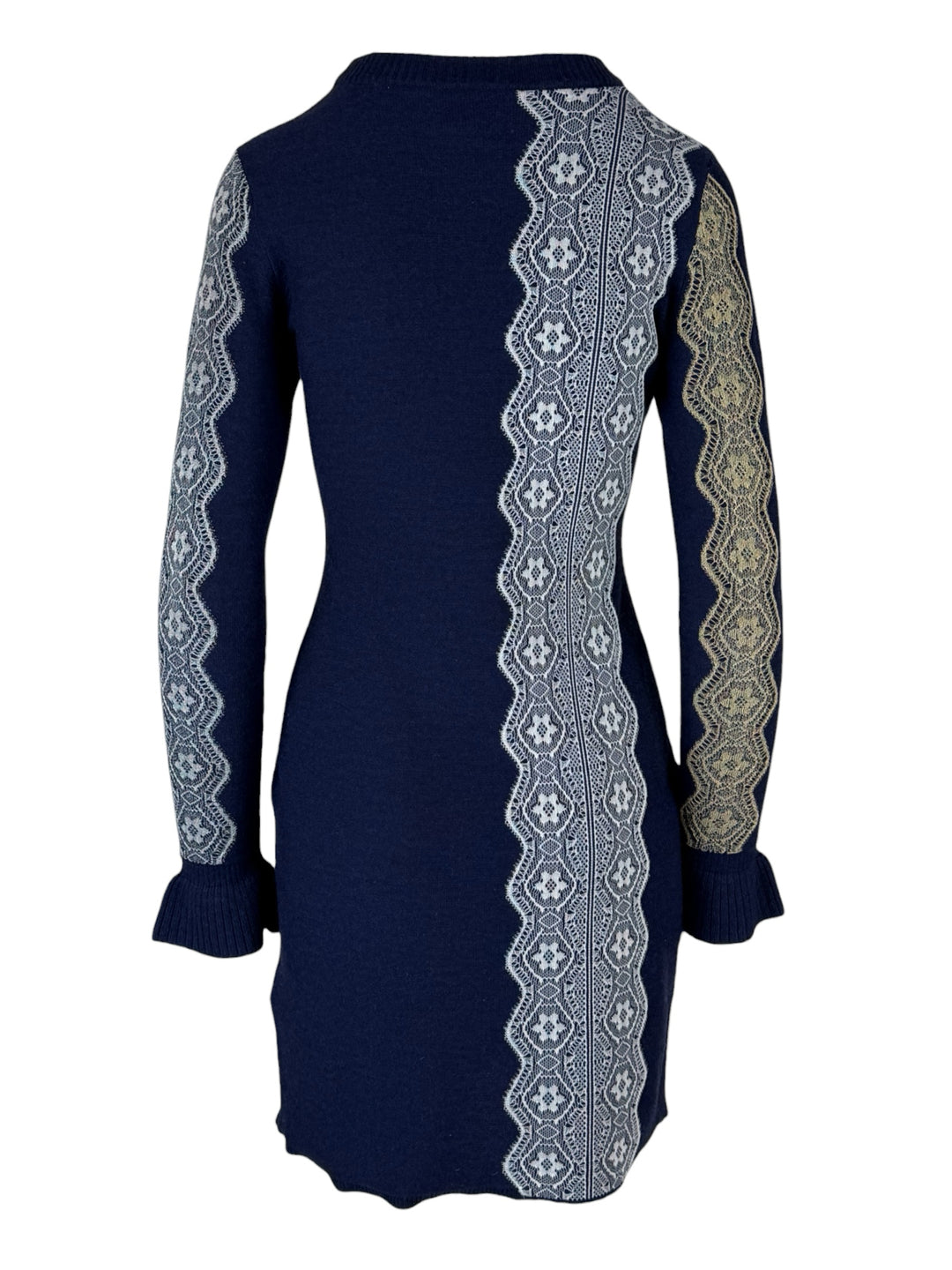 3.1 Phillip Lim Size L Lace Embellished Wool Dress