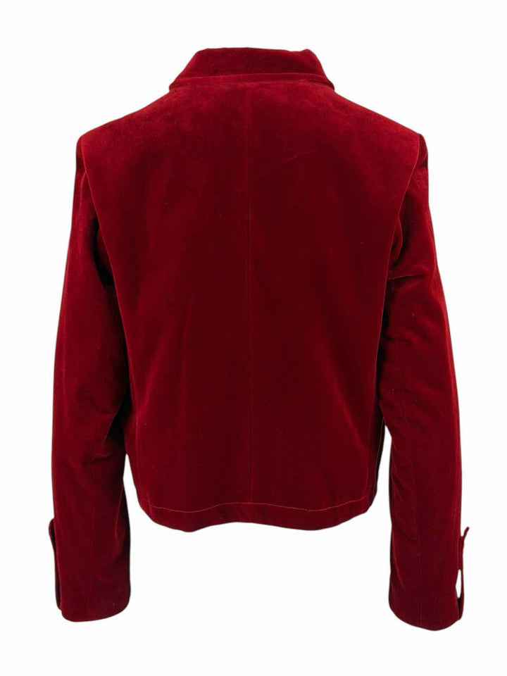 Sandro Size 40 Velvet Patchwork Jacket