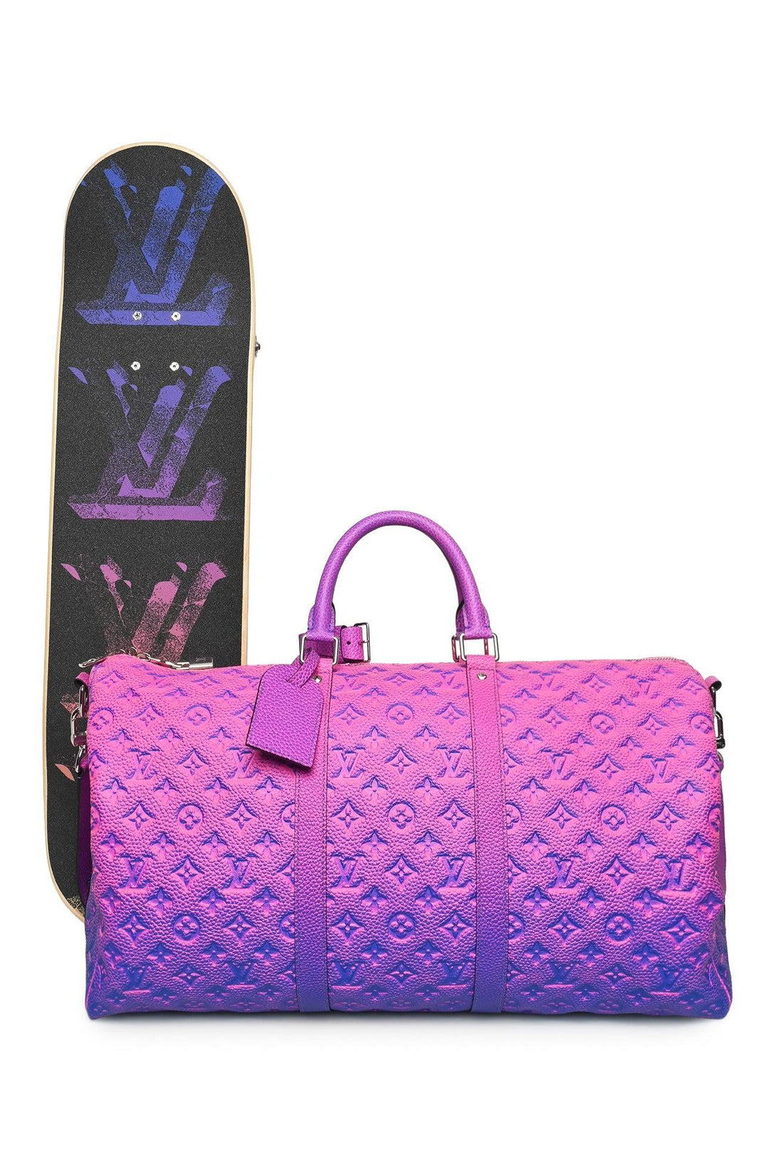 Louis Vuitton 2022 V.A Monogram Taurillon Illusion Keepall Bandouliere 50
