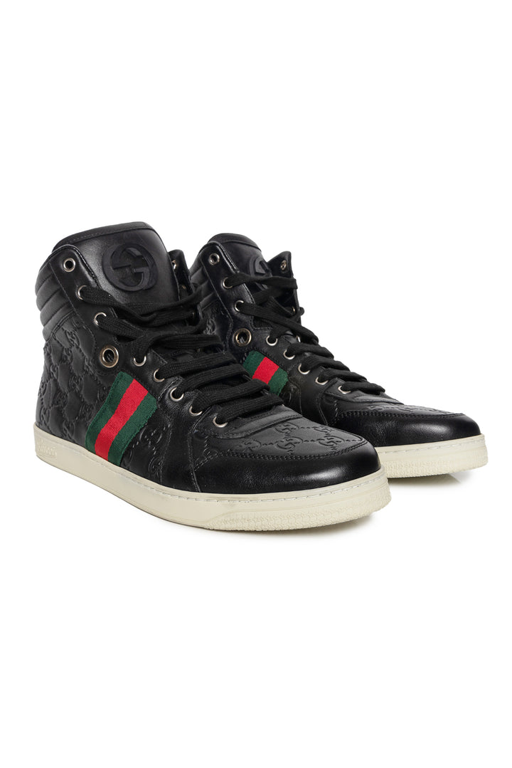 Gucci Size 8.5 Coda Guccissima High Top Sneaker