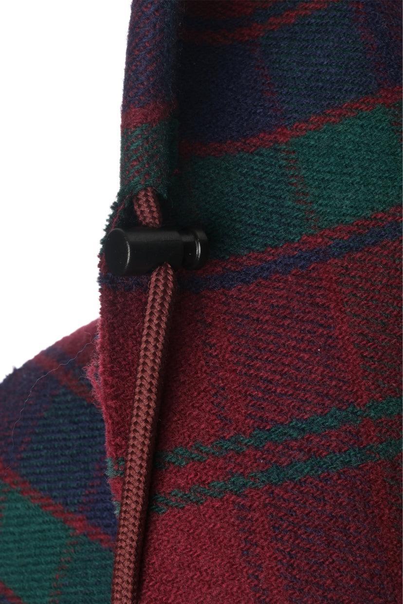 Balenciaga Check Hooded Scarf