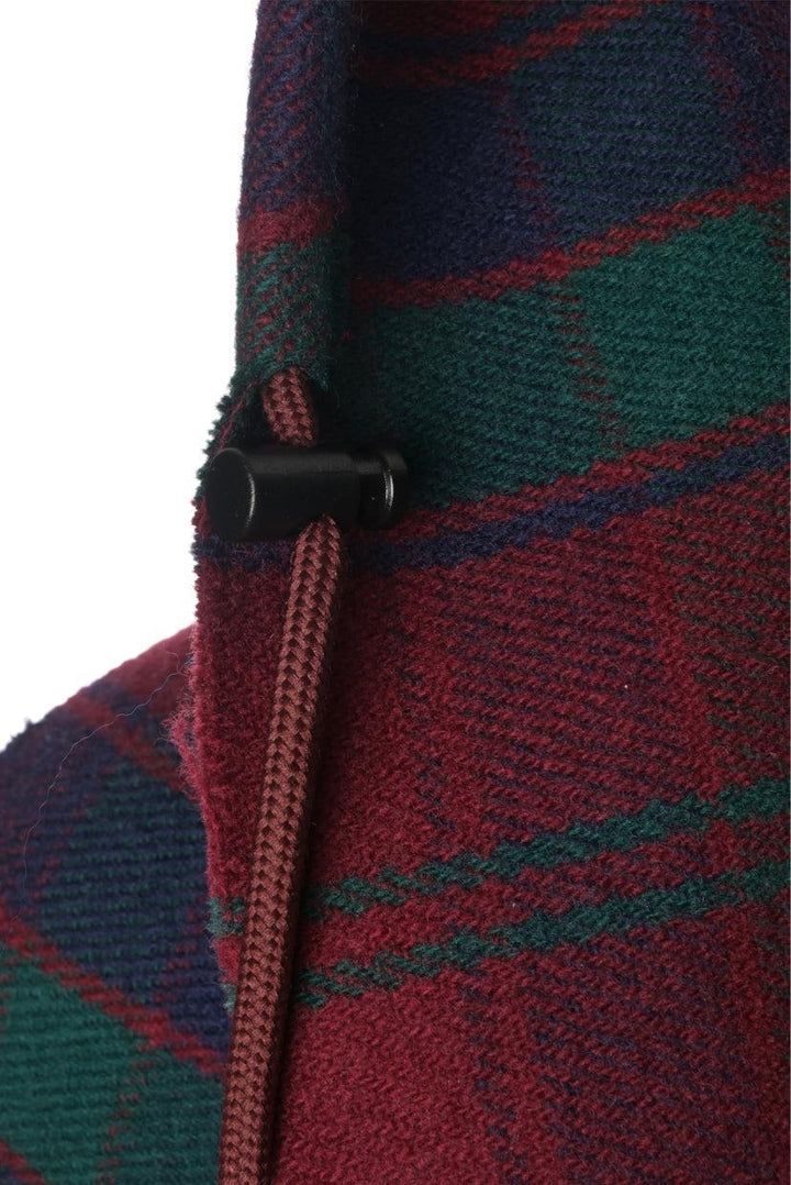 Balenciaga Check Hooded Scarf