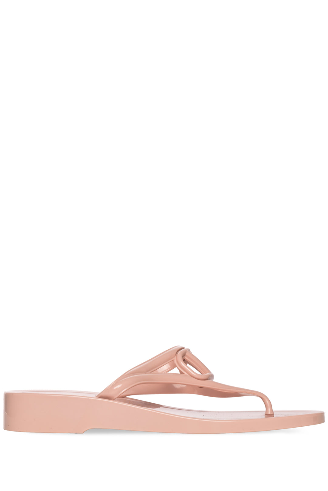 Valentino Size 37 VLogo Signature Rubber Thong Sandals