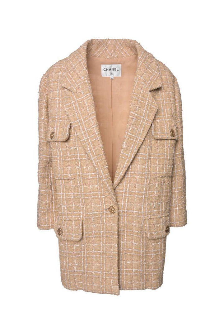 Chanel Size 48 2019 Iridescent Tweed Blazer