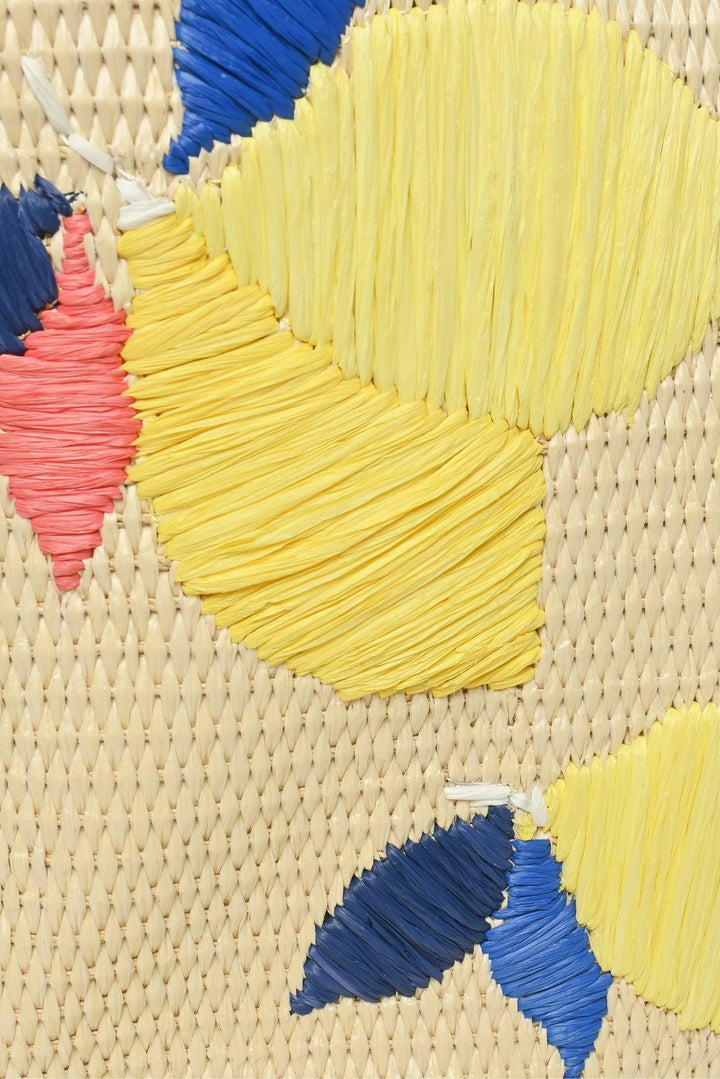 Kate Spade New York Ash Straw Lemon Zest Large Tote