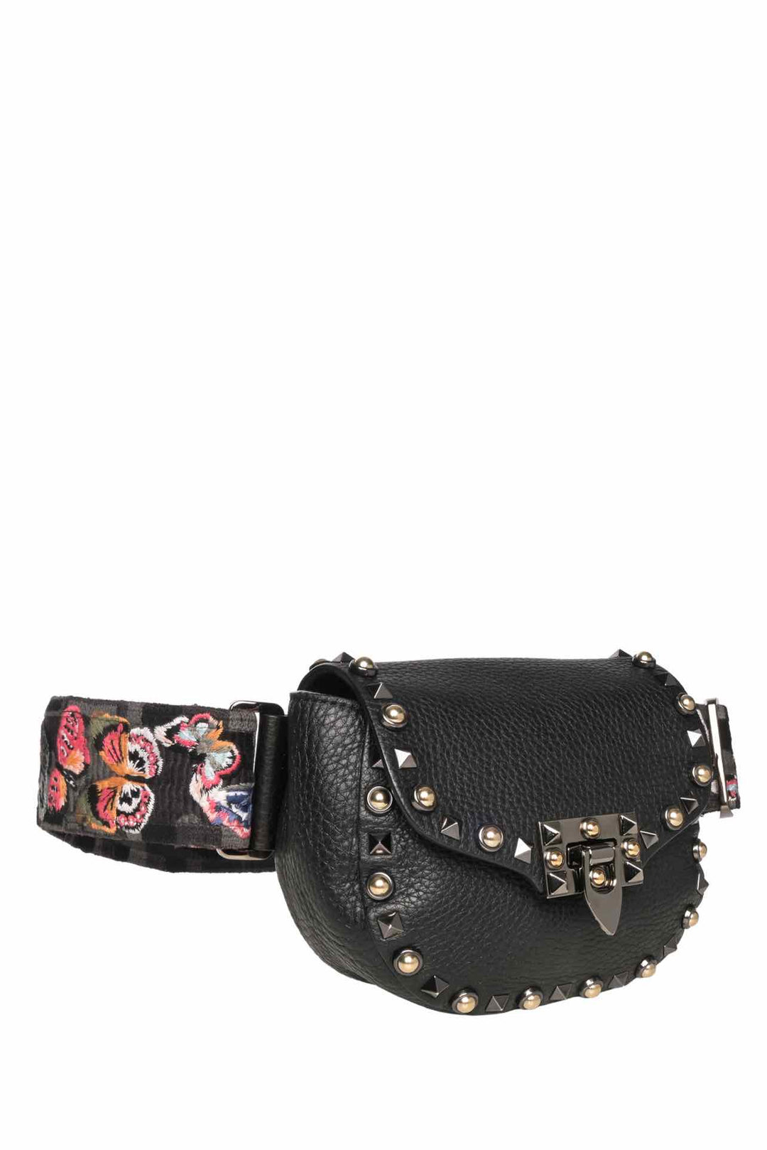 Valentino Guitar Strap Rockstud Rolling Belt Bag