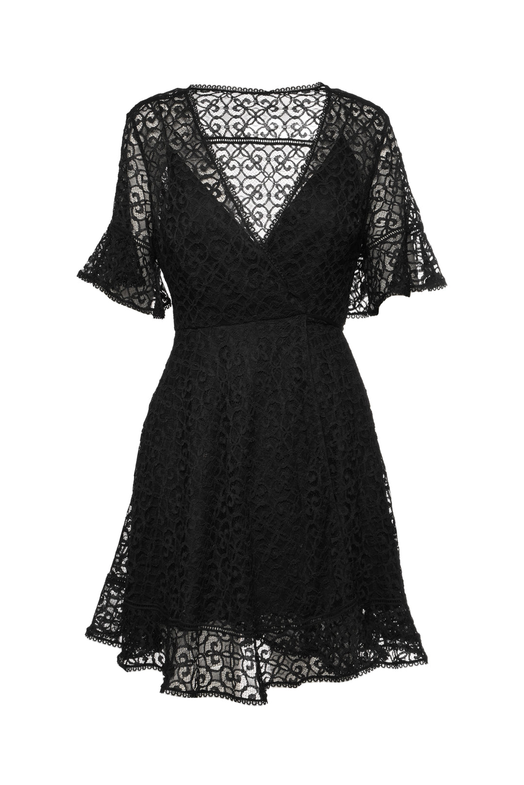 Jonathan Simkhai Size S Isabella Lace Wrap Mini Dress