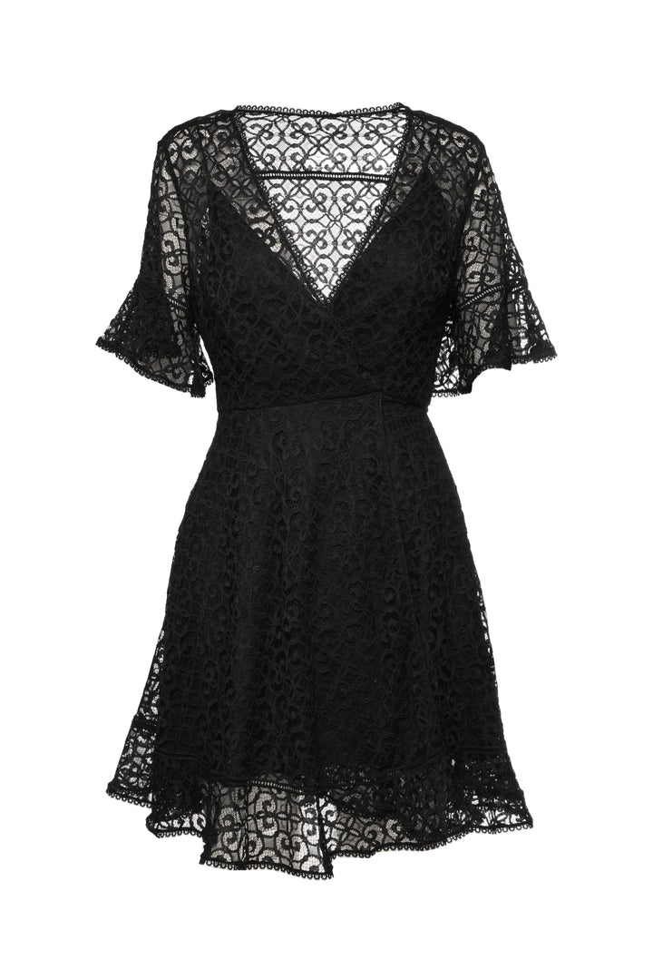 Jonathan Simkhai Size S Isabella Lace Wrap Mini Dress