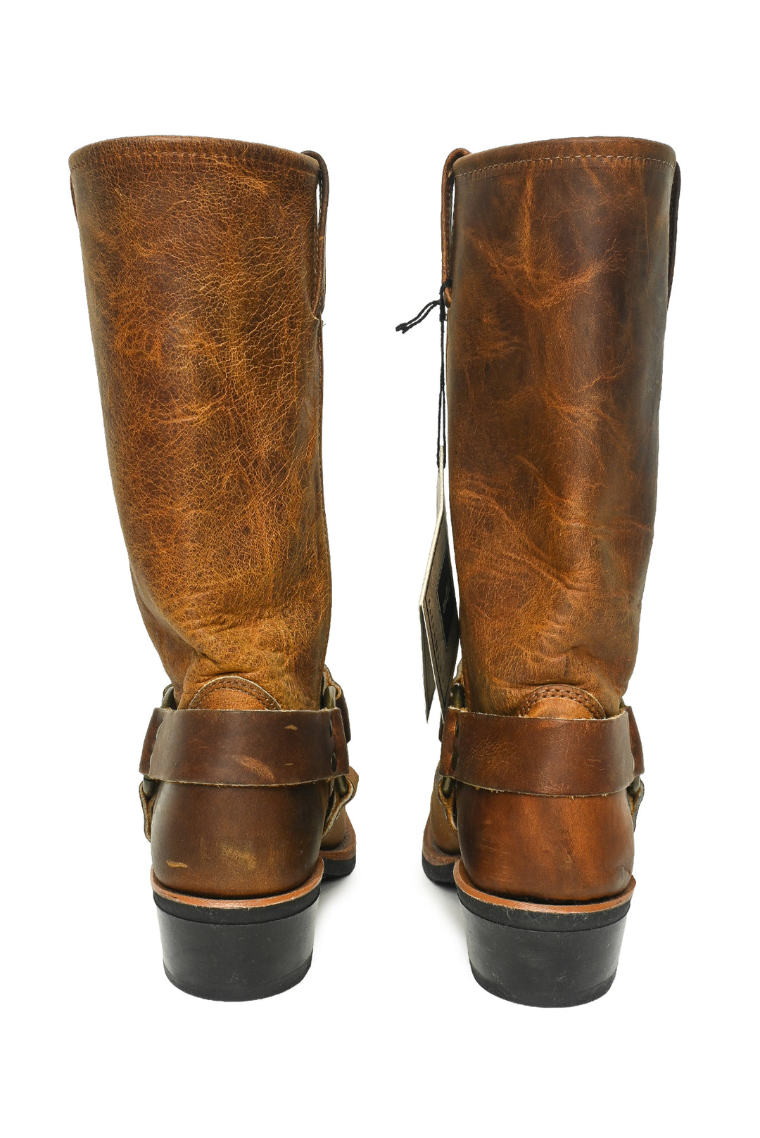 Frye Size 7.5 Oiled Leather Harness Mid-Calf Boots