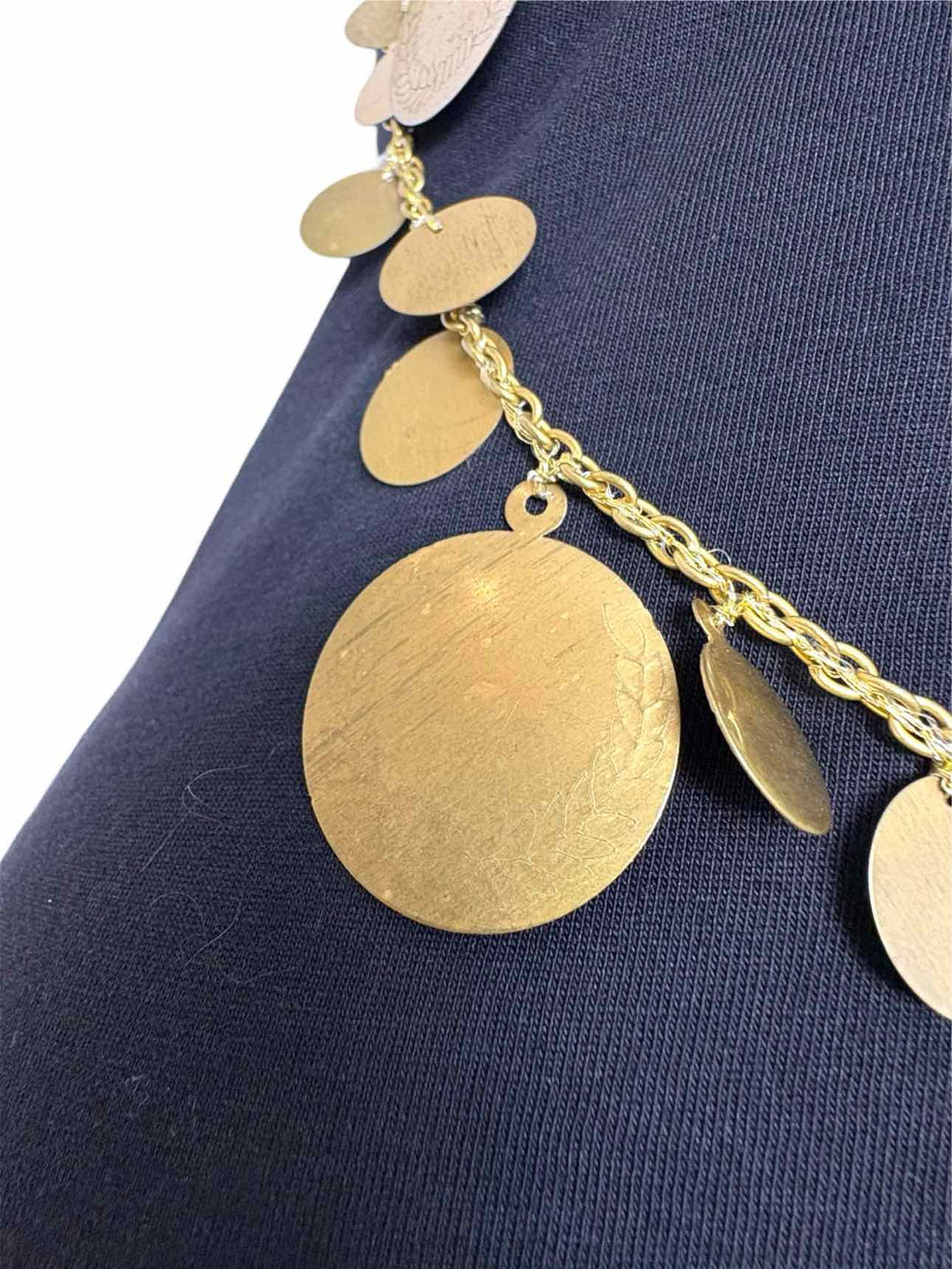 Givenchy Size S Draped Coin Chains Tank Top