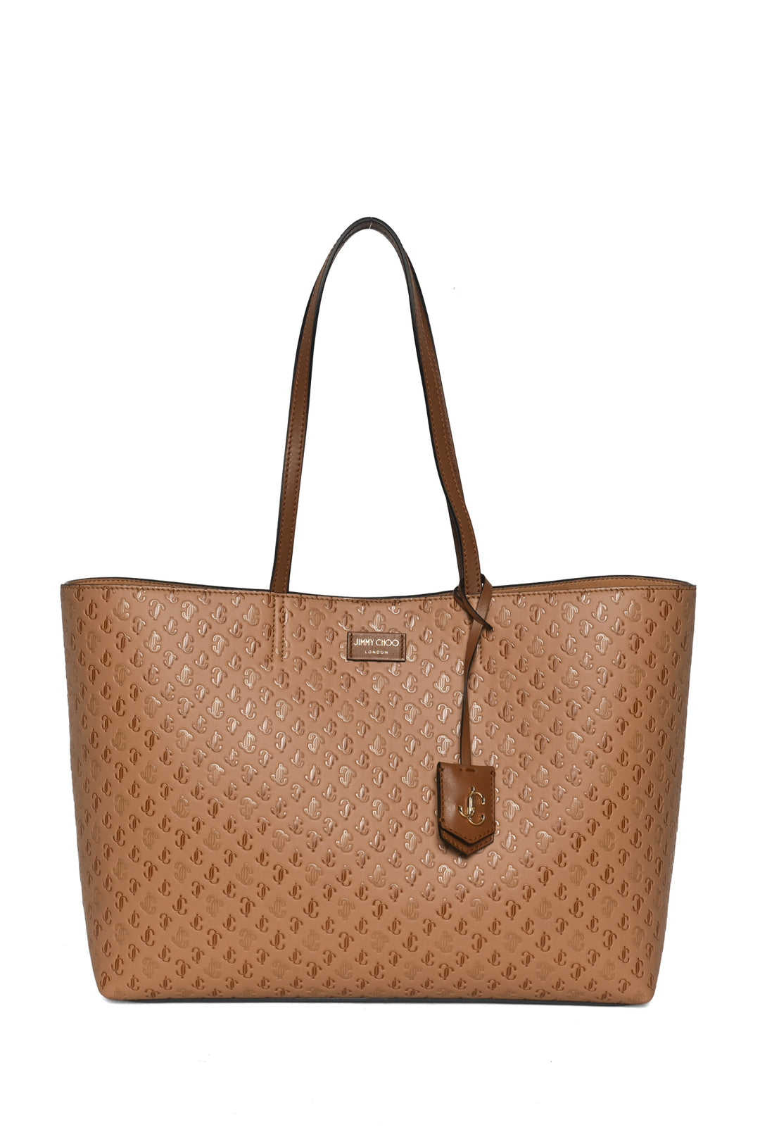 Jimmy Choo Nine2Five Logo-Embossed East-West Tote