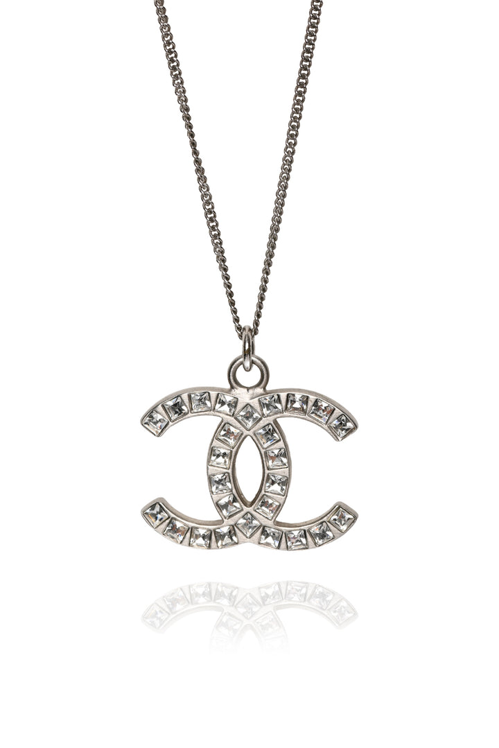 Chanel 2013 Crystal CC Chain Necklace