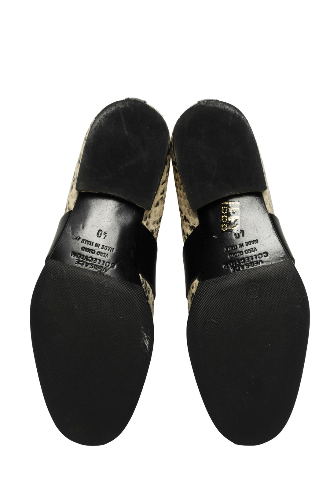 Versace Size 40 Men's Medusa Emblem Loafers