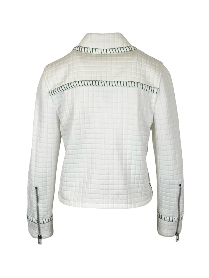 Bottega Veneta Size 40 Topstitched MatelassÃ© Jacket