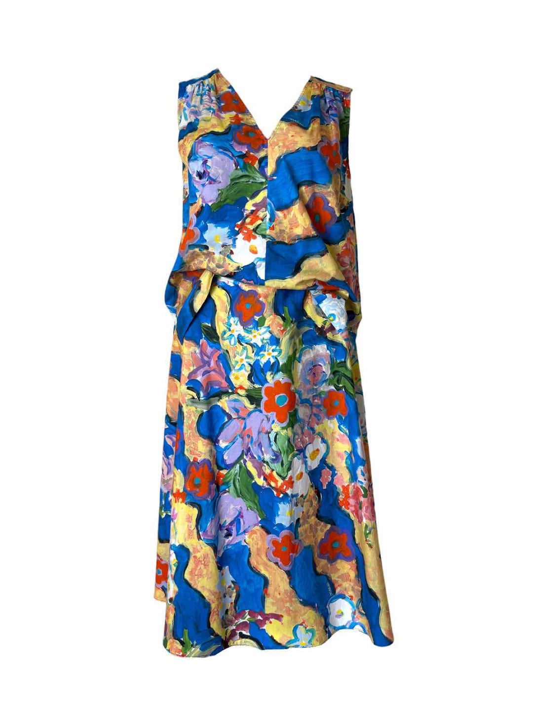 Marni Size 42 Floral Cotton  Suit