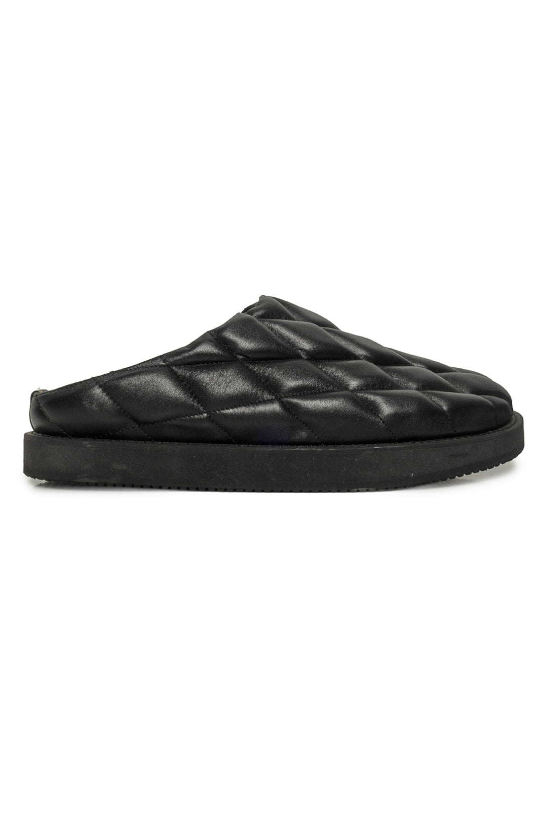 Y's by Yohji Yamamoto Size 3 Diamond Quilted Leather Slipper Flats