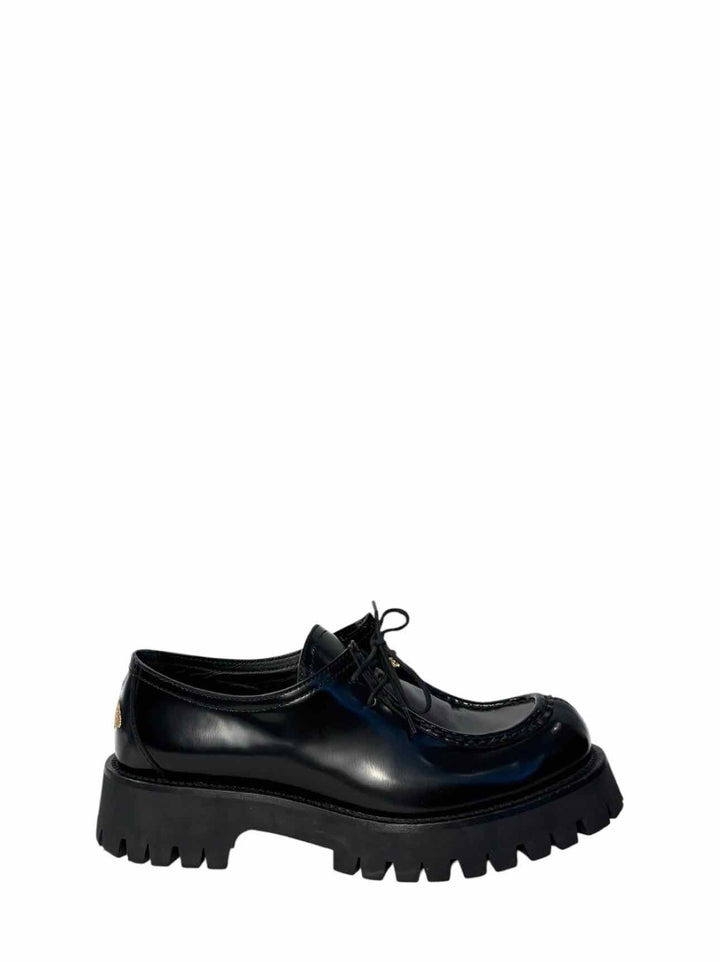 Gucci Size 39.5 Bee Embroidered Lug Sole Loafers
