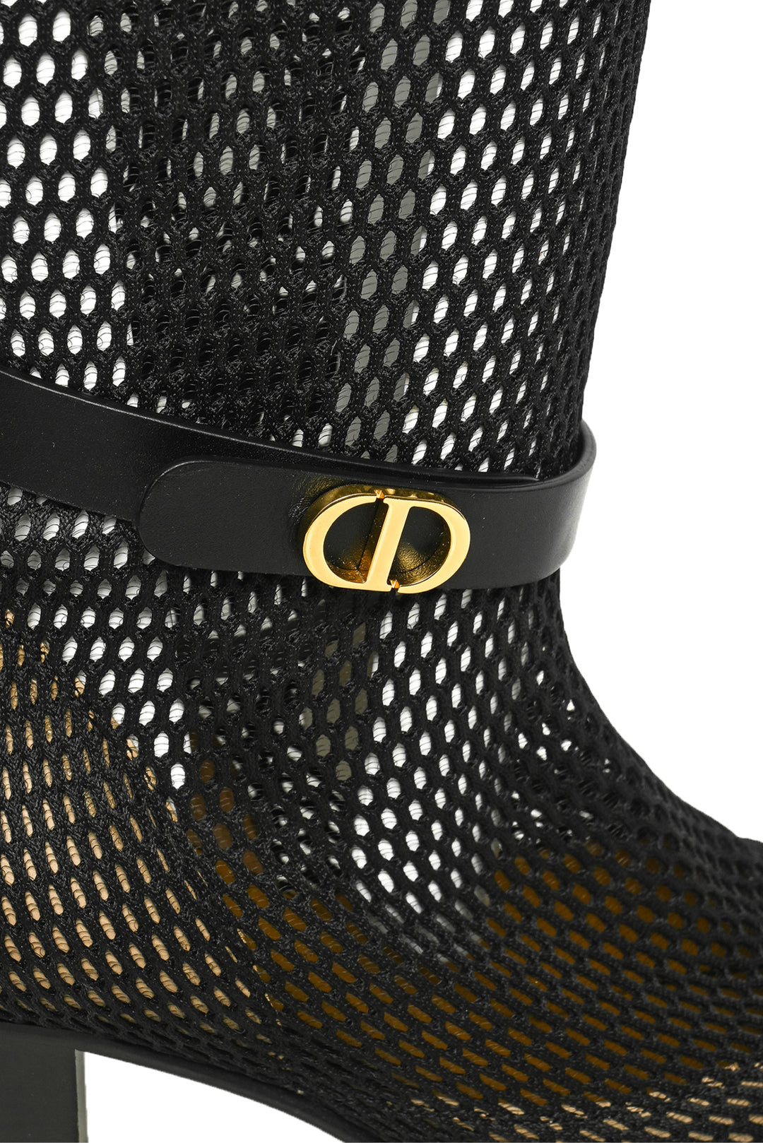 Dior Size 37.5 Empreinte Mesh Knee Heigh Boots