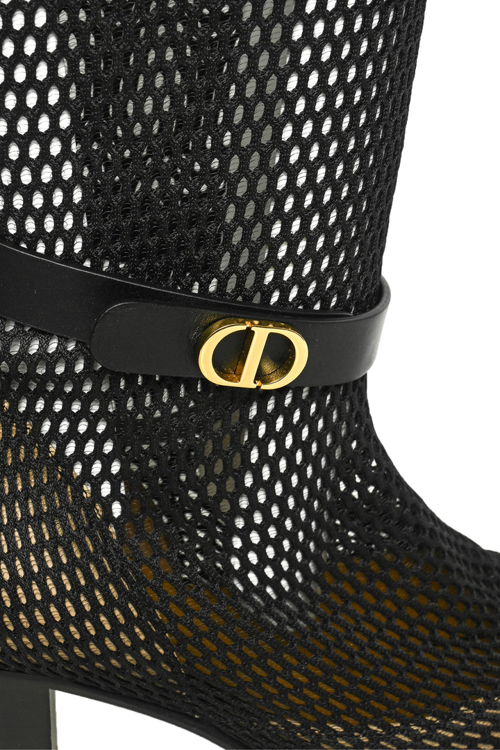Dior Size 37.5 Empreinte Mesh Knee Heigh Boots